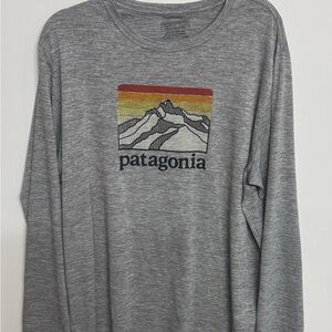 PATAGONIA Capilene Cool Daily Graphic Tee Long Sleeve Technical Gray X large